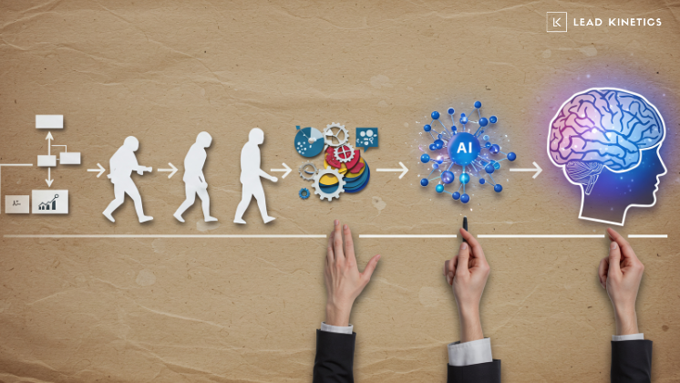 Illustration representing marketing roles being reshaped by AI