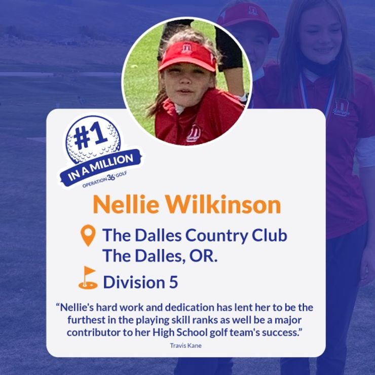 #1inaMillion Golfer Nellie Wilkerson social media post