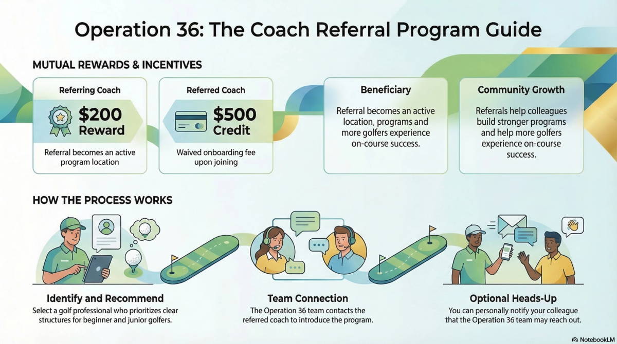 Know a Coach Who Would Do Well with Operation 36? Invite Them Through Our Coach Referral Program