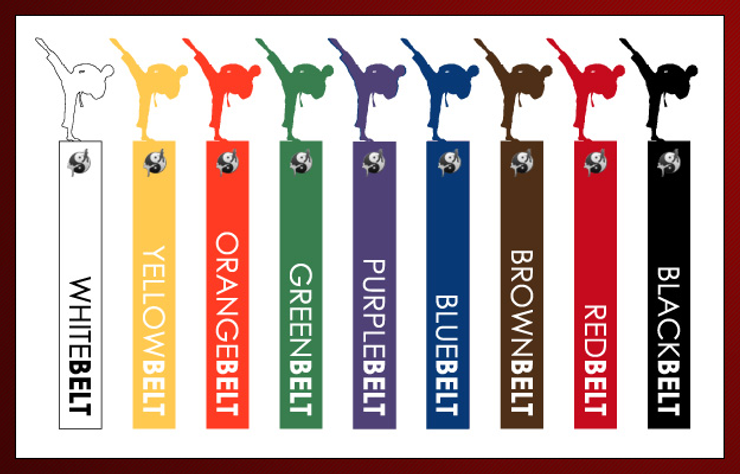 Martial arts belt colors