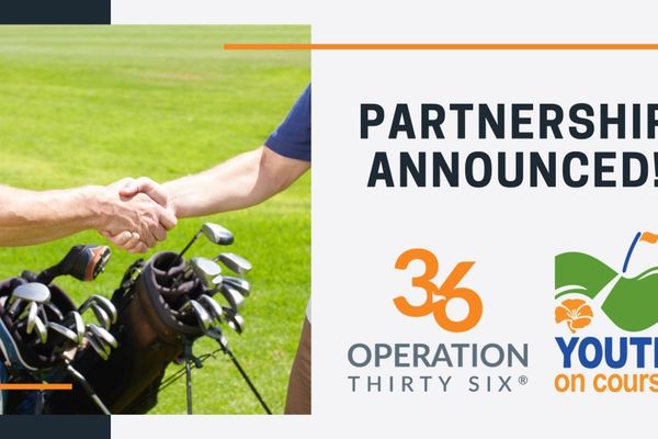 Partnership announce between Operation 36 Golf and Youth on Course