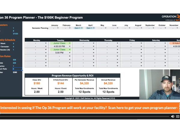 How to Build a $100K Beginner Golf Program