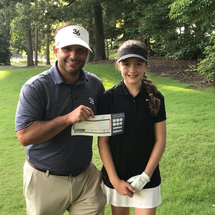 #1inaMillion Golf Sydney with her coach