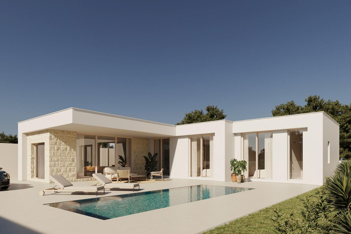 Contemporary villa exterior in Polop