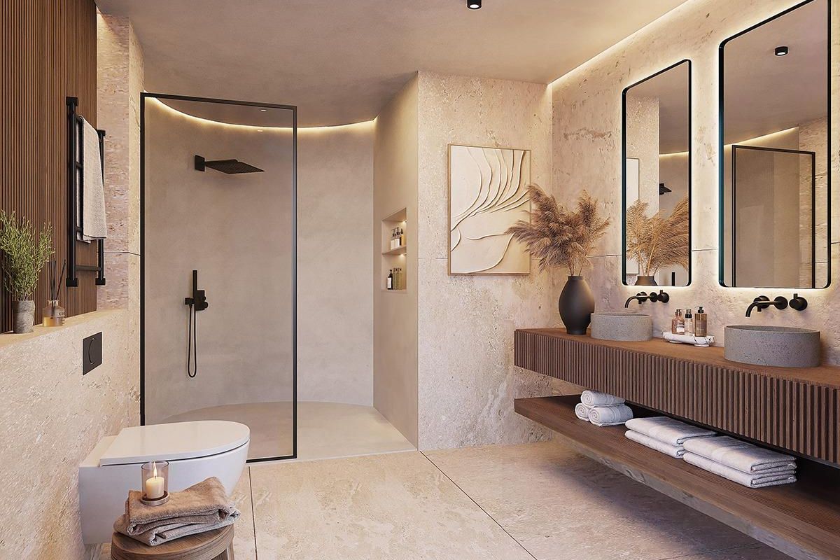 Poolbereich mit Liegestühlen