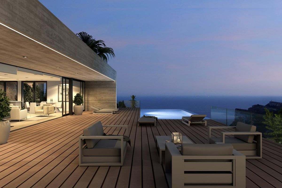 Haupteingang der Villa in Cumbre del Sol