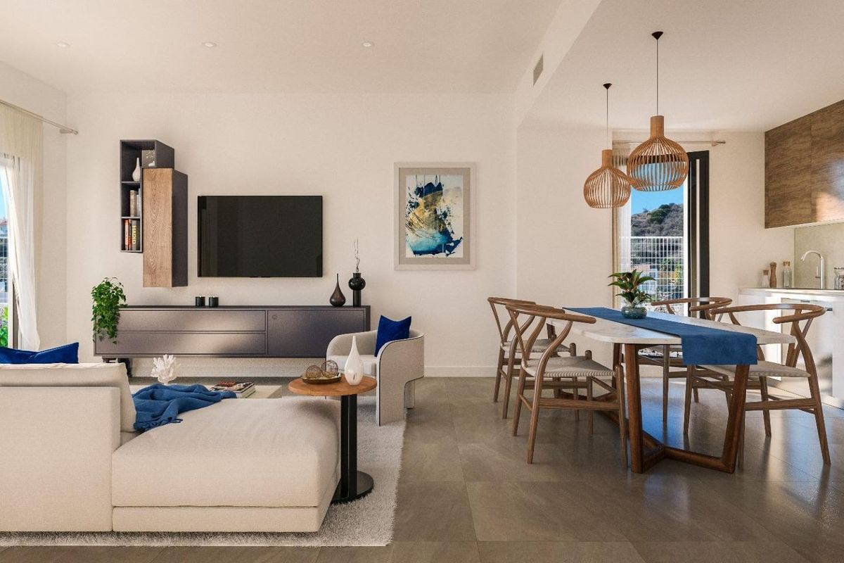 Terrasse mit Meerblick in Mijas