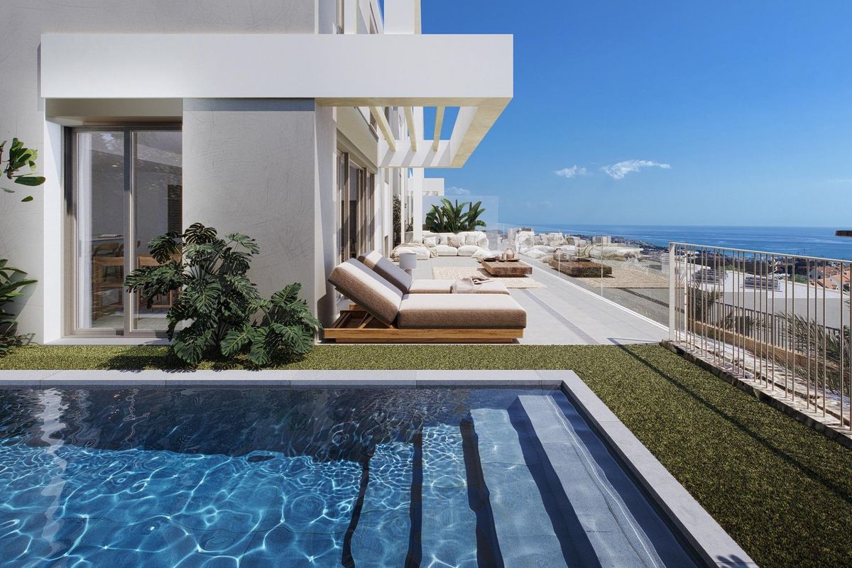 Villa Mijas tengerre néző kilátással