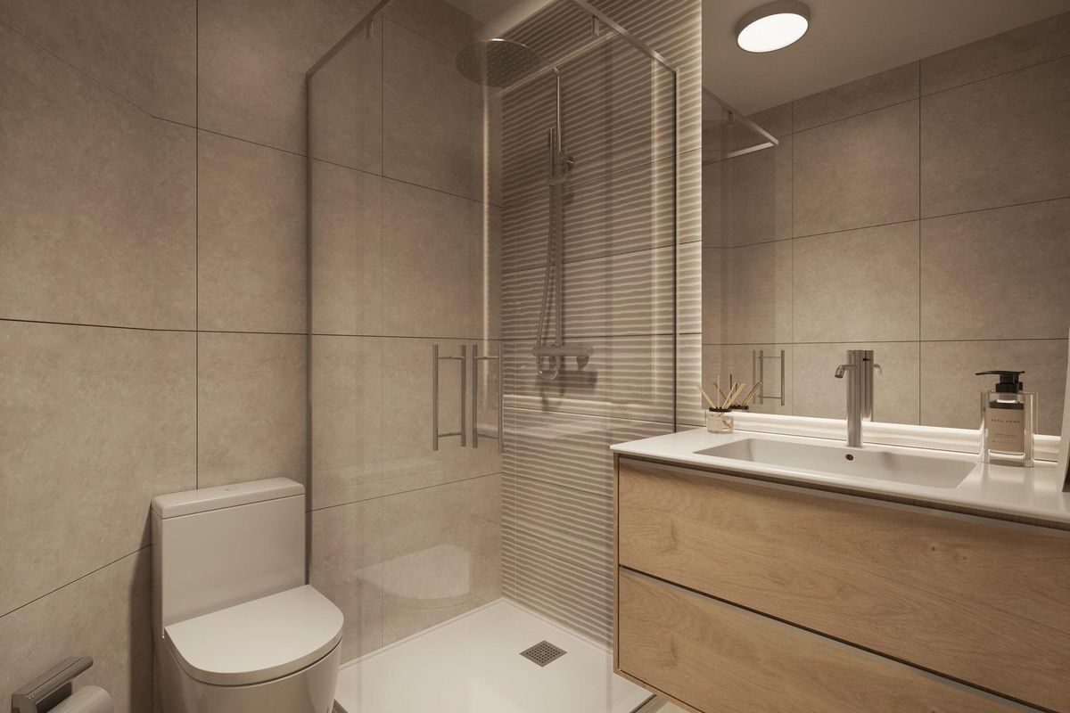Studio apartment entrance in Torrevieja center