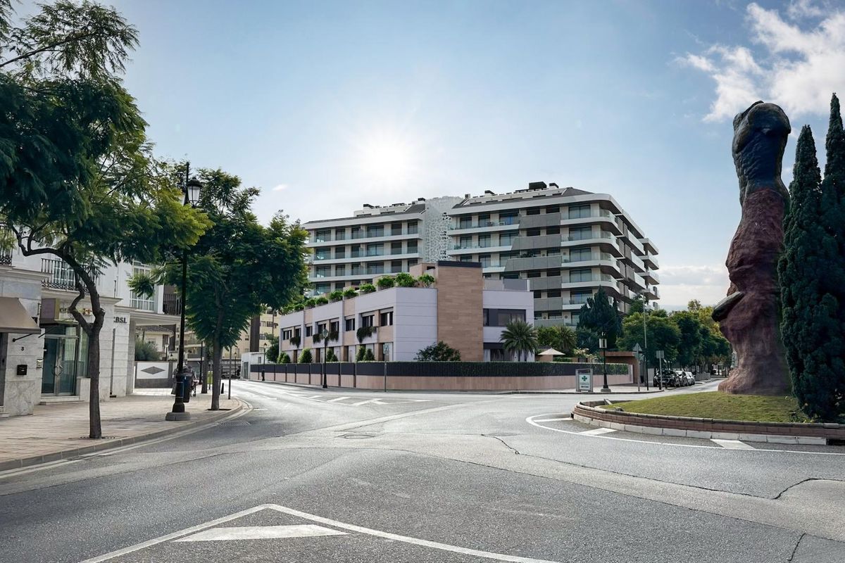 Slaapkamer met uitzicht in Fuengirola