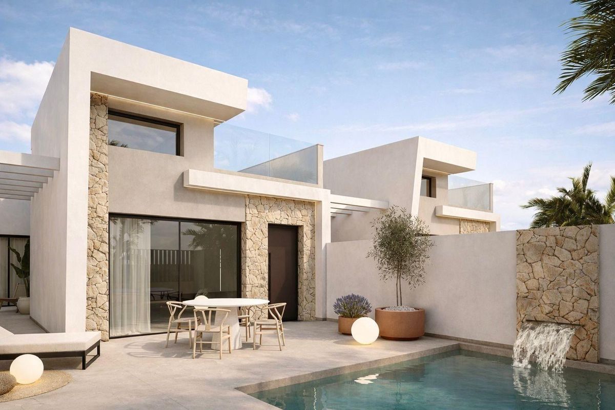 villa entrance los alcazares welcoming design