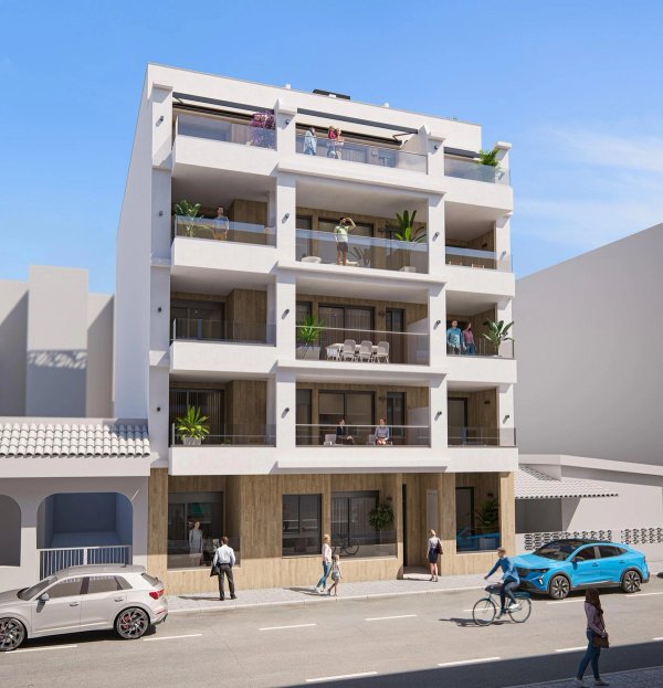 Modern apartment building in Torrevieja