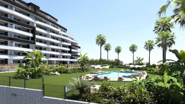 Stijlvol appartement op de begane grond met zwembad en tuin in San Miguel de Salinas, Costa Blanca.