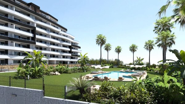 Stijlvol appartement op de begane grond met zwembad en tuin in San Miguel de Salinas, Costa Blanca.