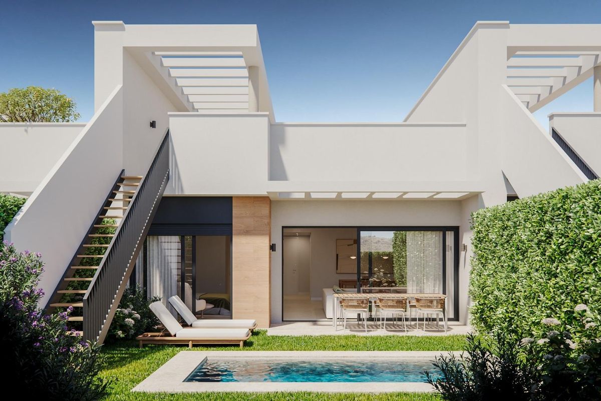Town house exterior view in Mijas