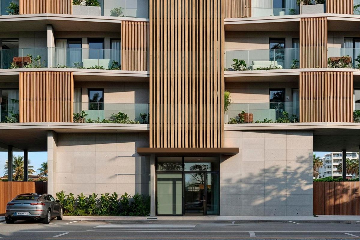 Moncofa apartman épület bejárat