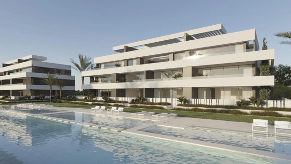 Modern 2-slaapkamer appartement met zwembad in La Nucia, Costa Blanca Noord, Spanje.