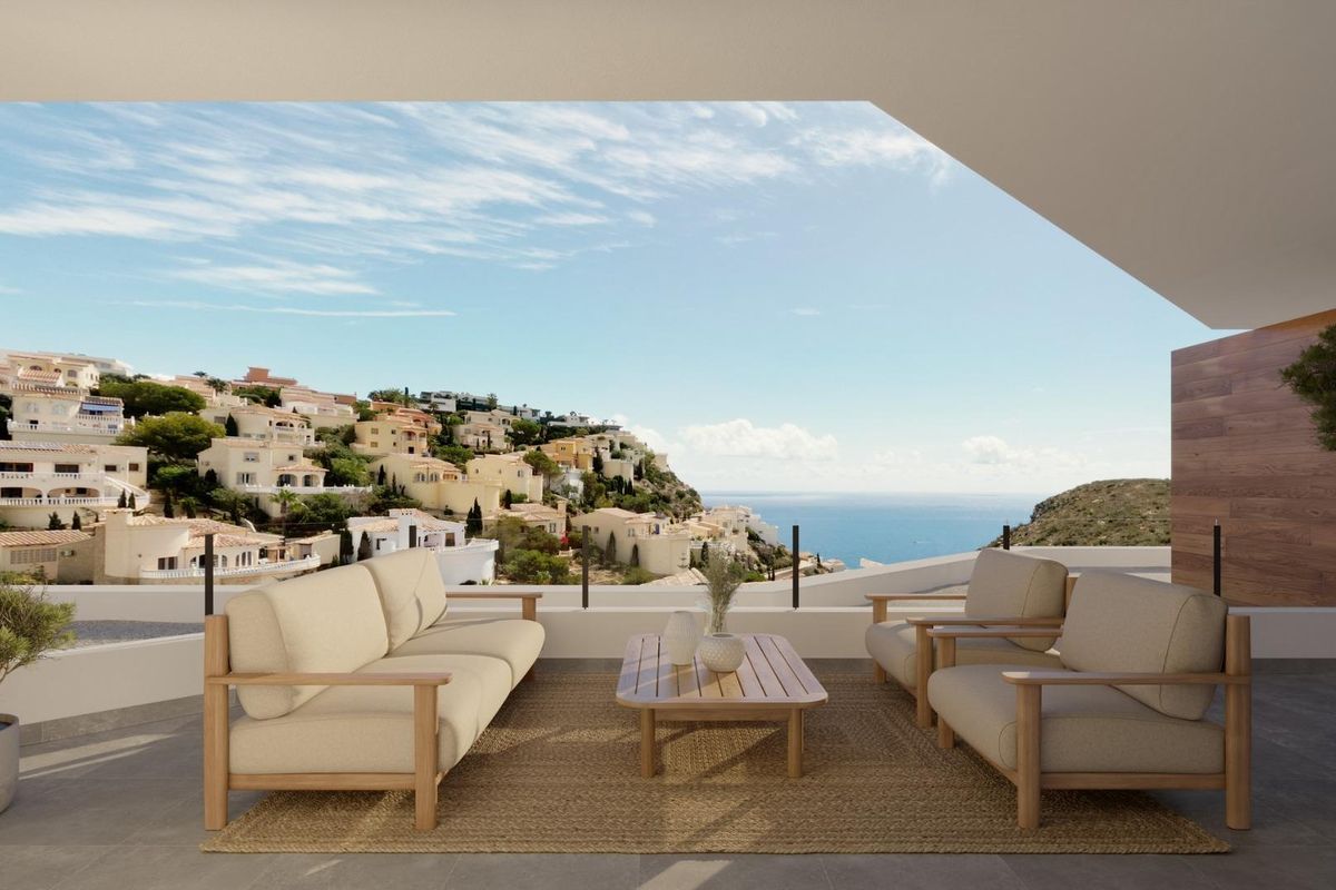 Modern apartment exterior in Benitachell