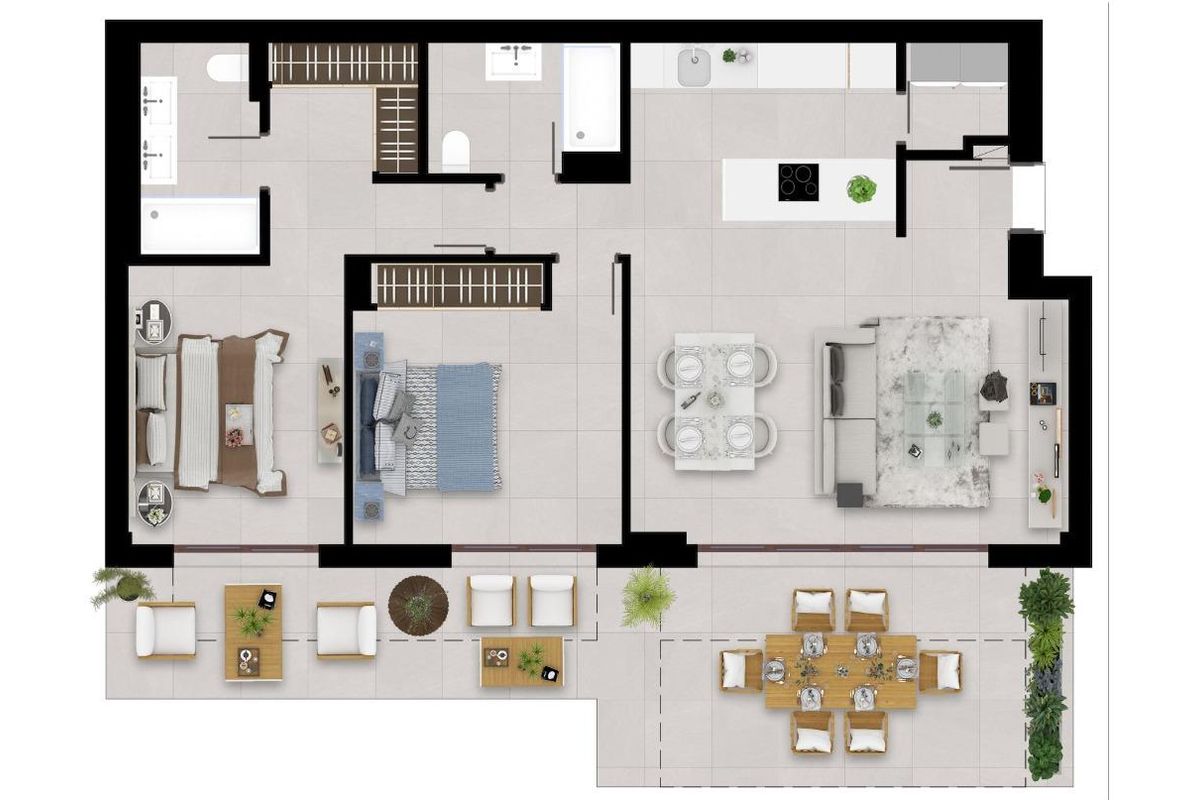 Außenansicht des Apartments in Istán