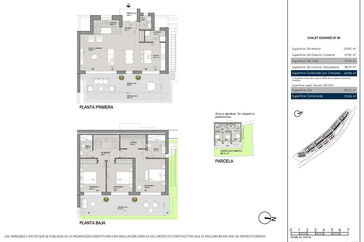 Communal pool area in Estepona residential complex