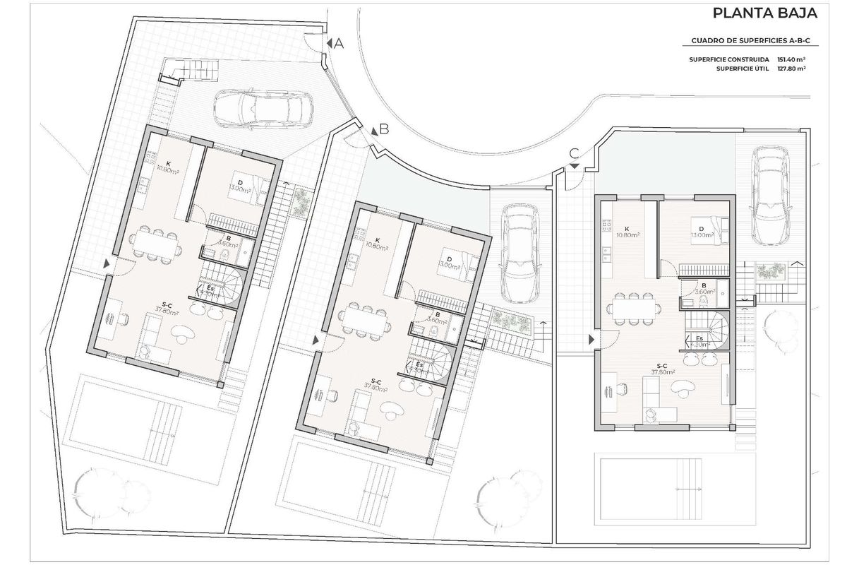 3-Slaapkamer Villa Mazarron Zwembad - Afbeelding 19