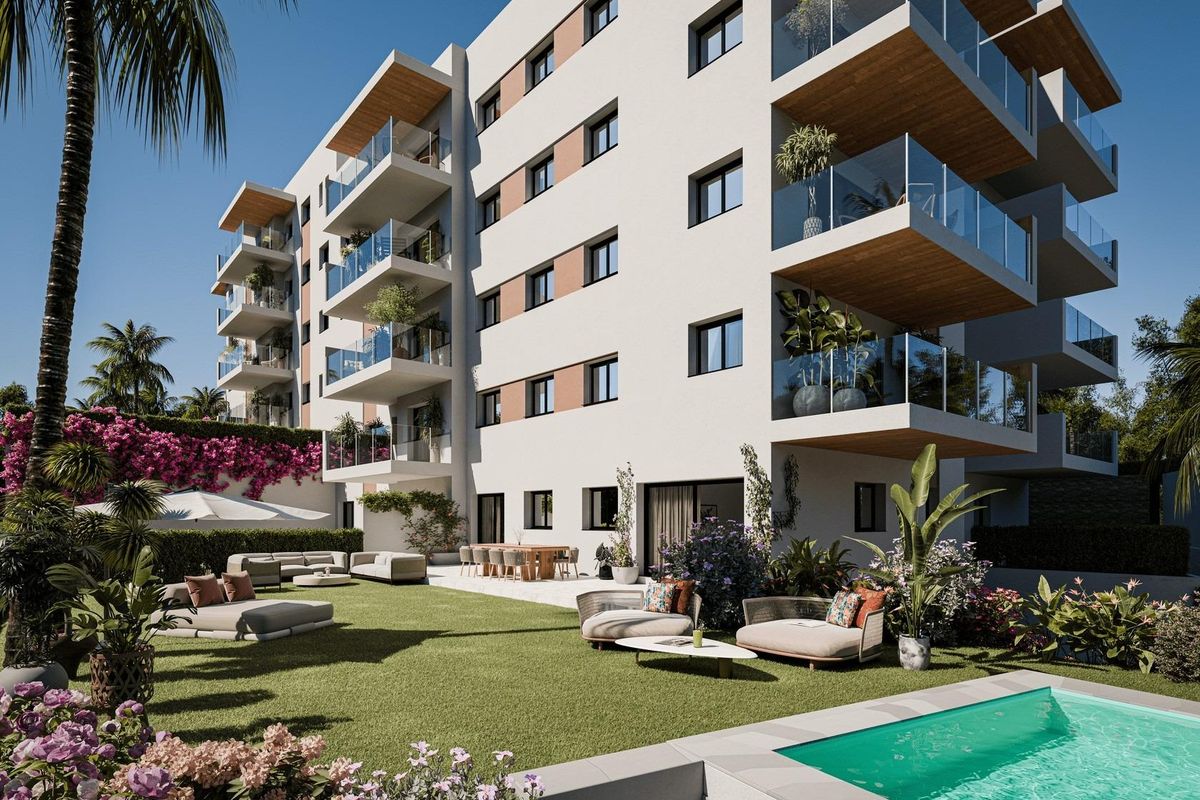 Modern apartment exterior in Estepona