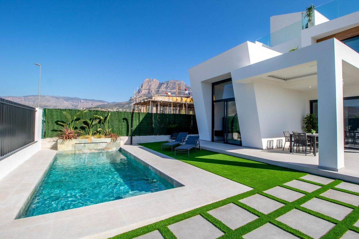 Private swimming pool and terrace