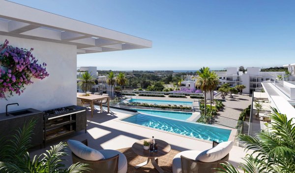 Penthouse met terras in Estepona