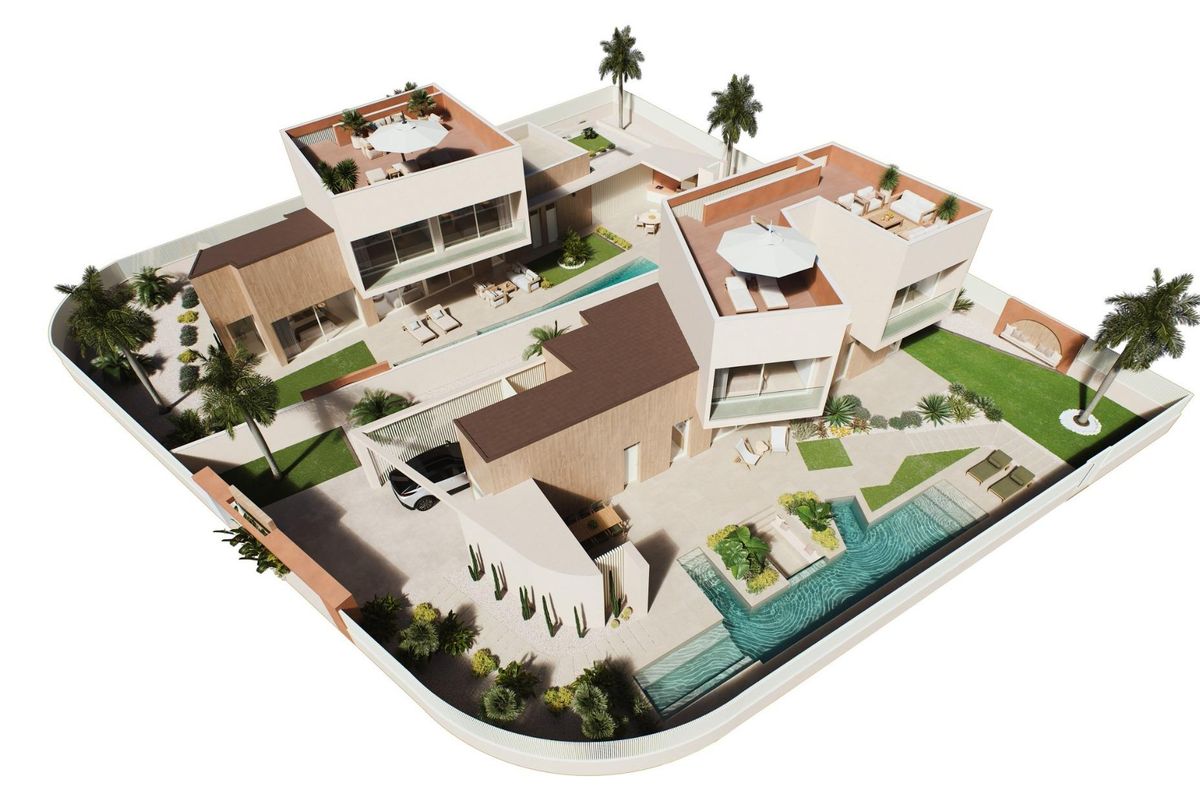 Sonnenterrasse der Villa in Orihuela Costa