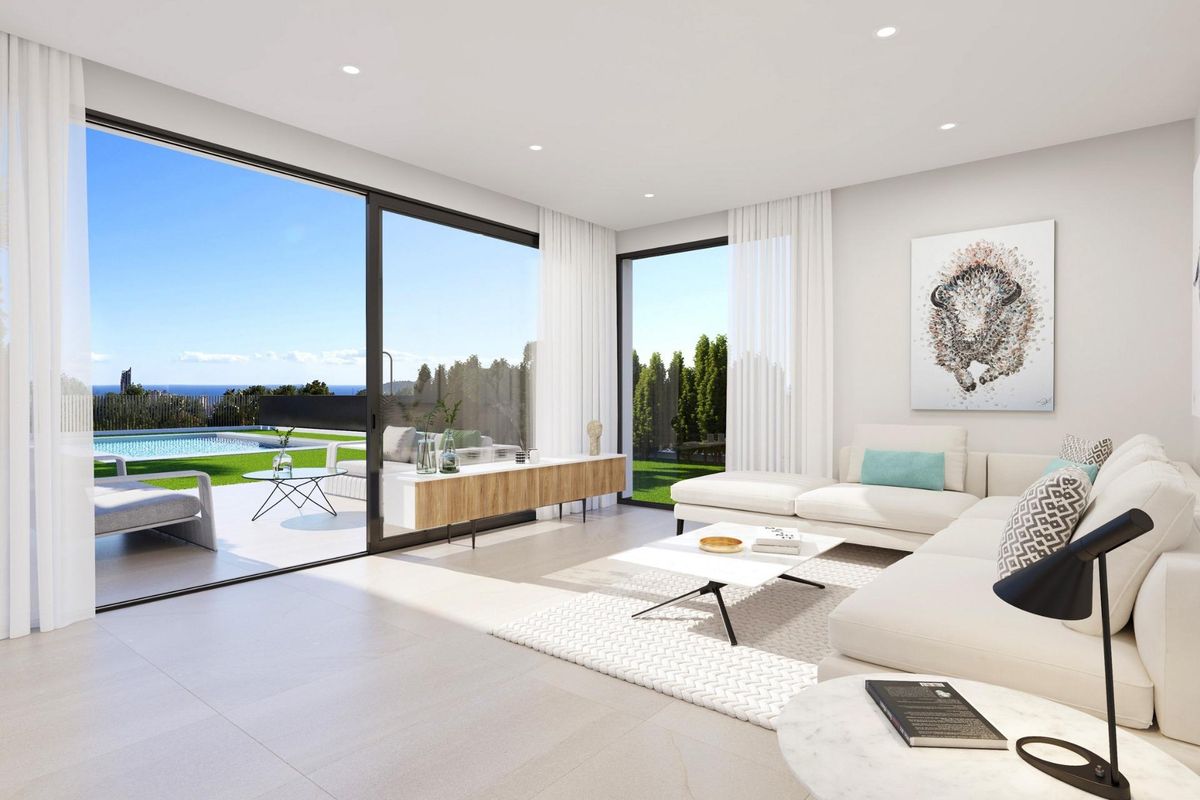 Villa terrace with sea views