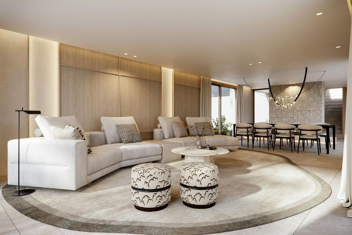 Slaapkamer met uitzicht in Marbella villa