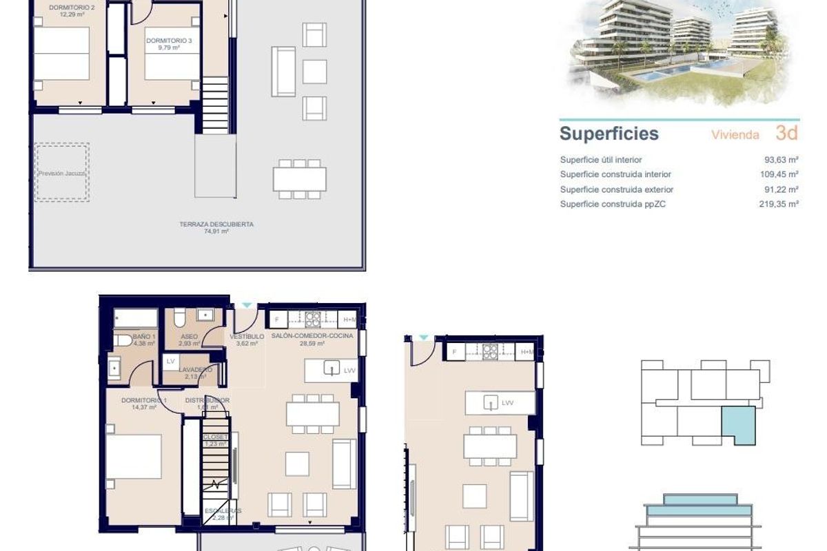 3-Bedroom Penthouse in Villajoyosa