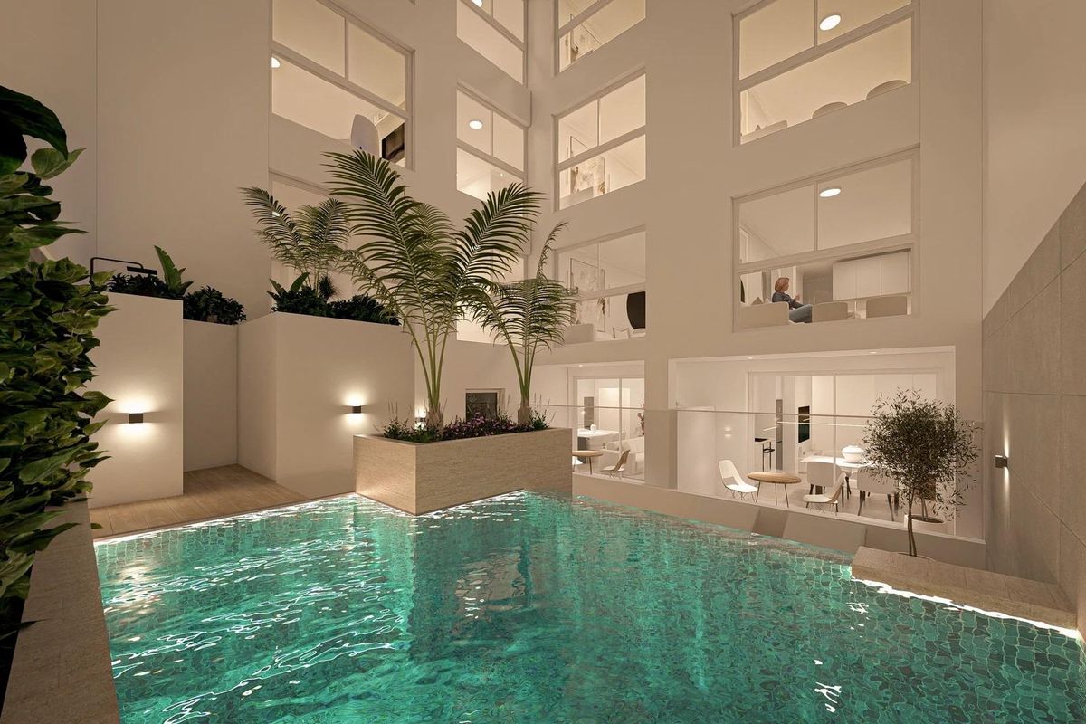 Entrance of studio apartment in Torrevieja