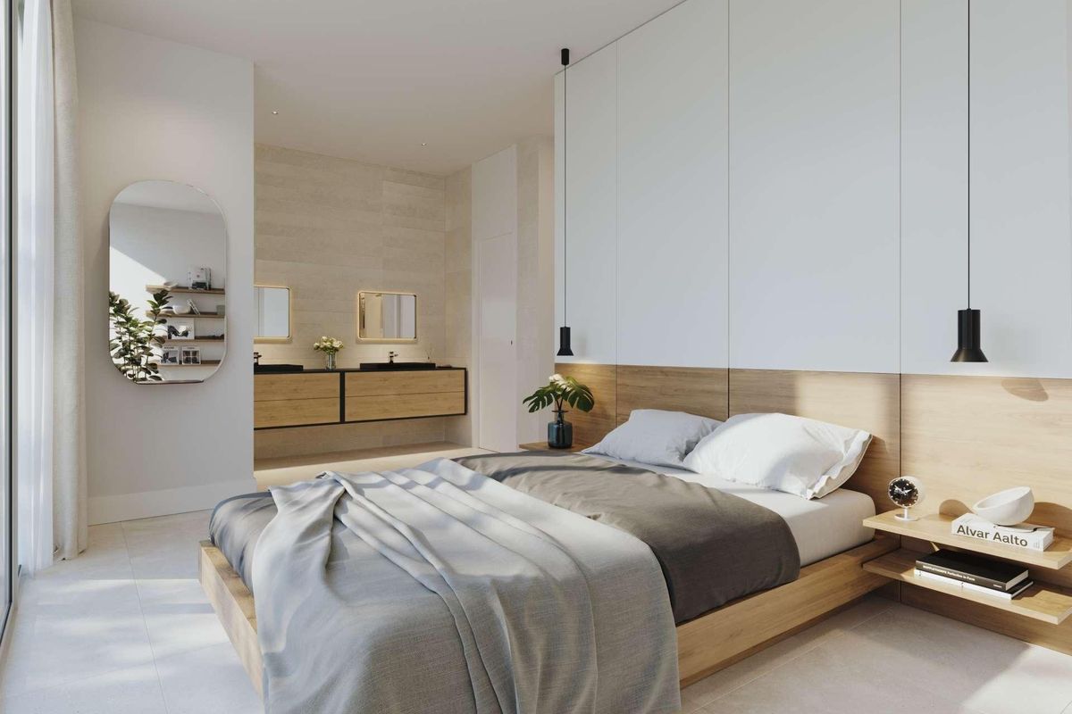 Luxurious bathroom with high-end finishes
