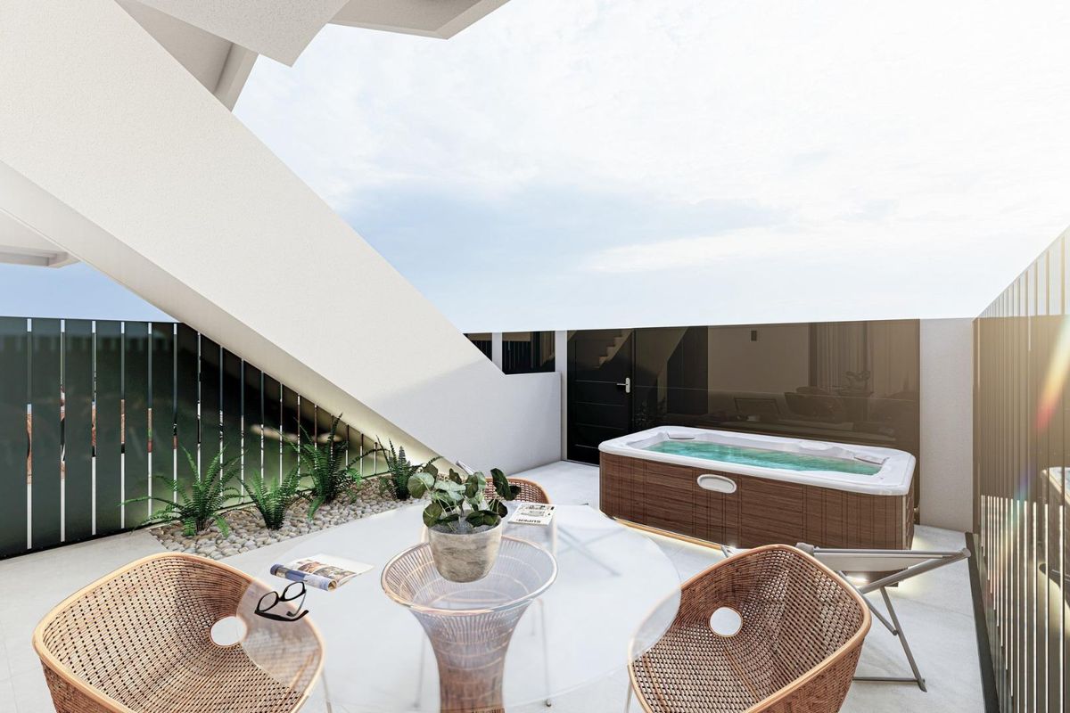 Kleinschalige nieuwbouwwoningen in San Pedro del Pinatar, op slechts 800 m van het strand
