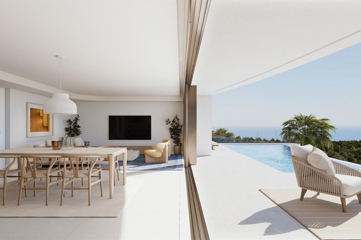 Schlafzimmer mit direktem Zugang zur Terrasse