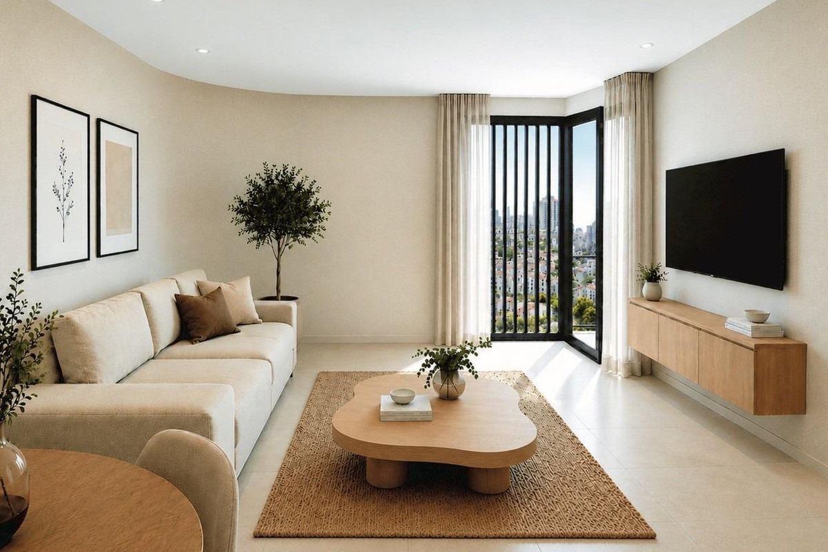 Bright bedroom in Torrevieja apartment