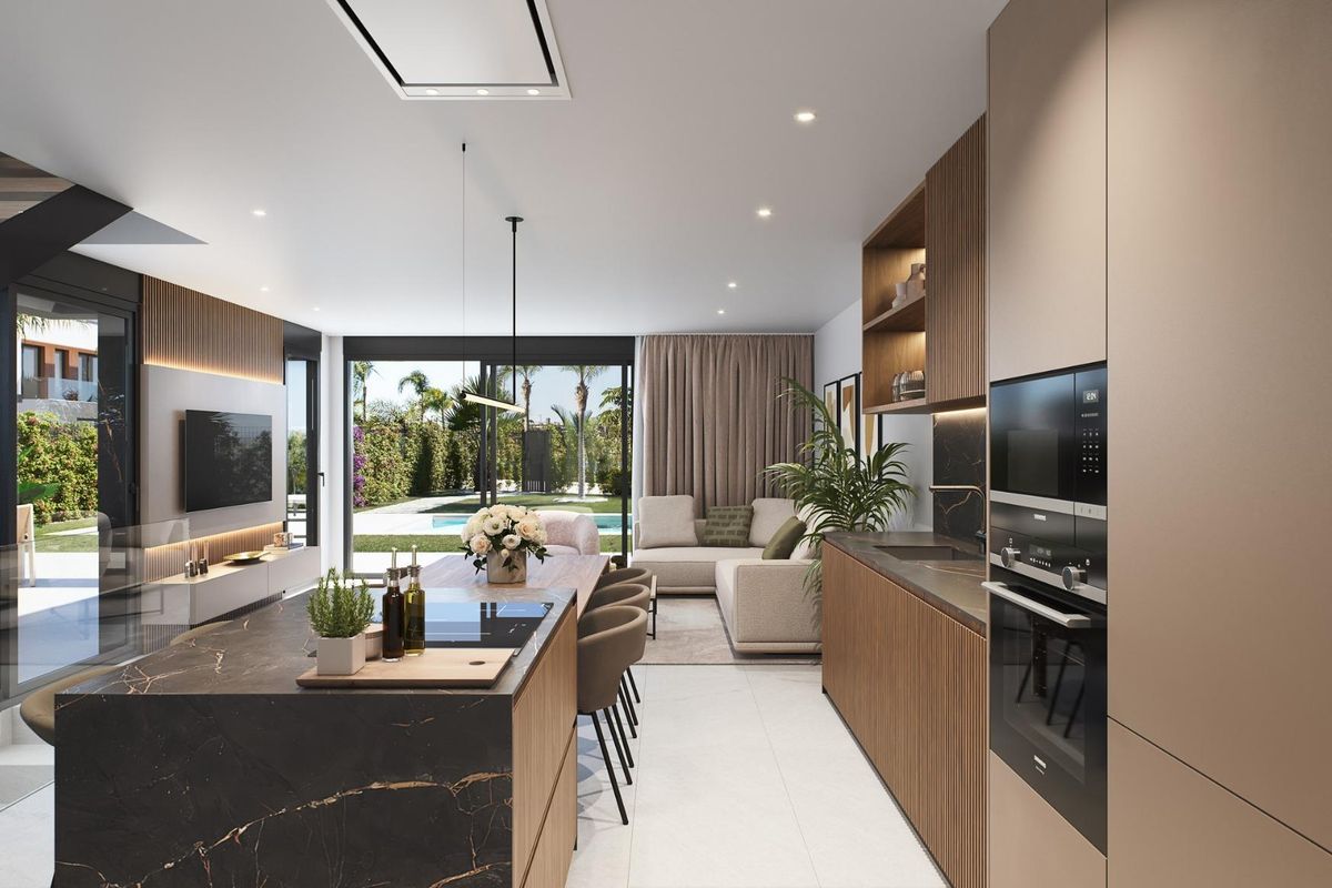 Badkamer met luxe afwerking in villa