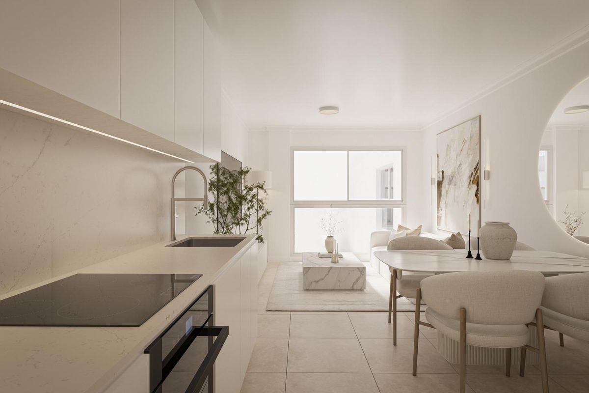 Studio kitchen area in Torrevieja