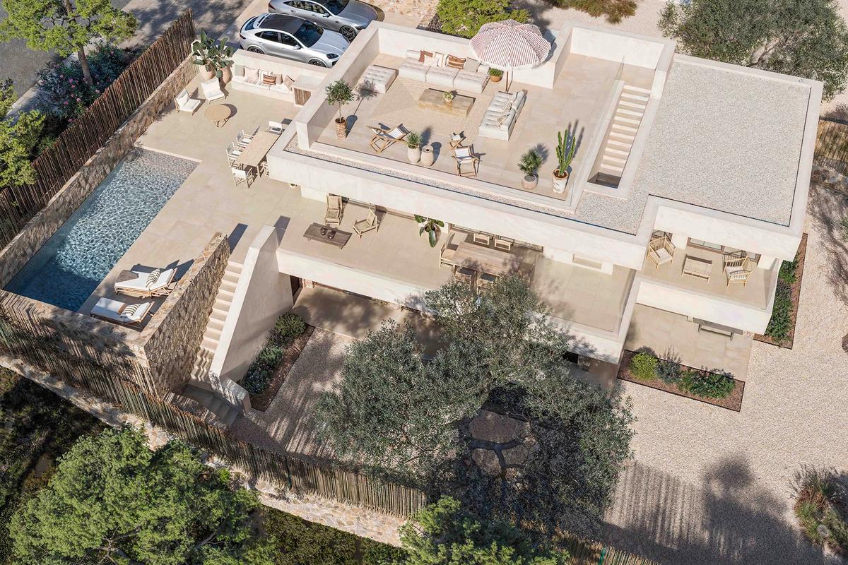 High-quality bathroom finishes in villa