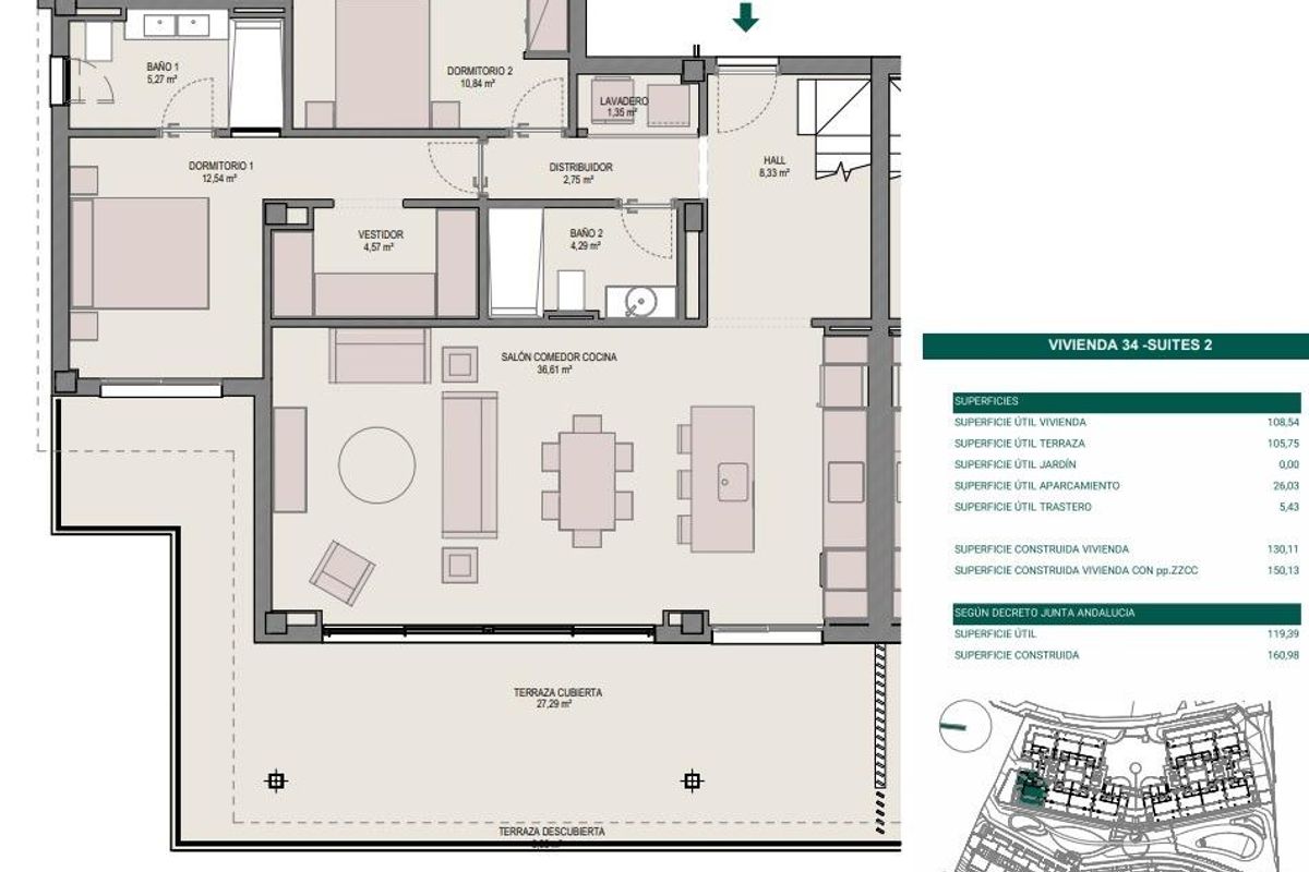 3-Bedroom Penthouse in Estepona