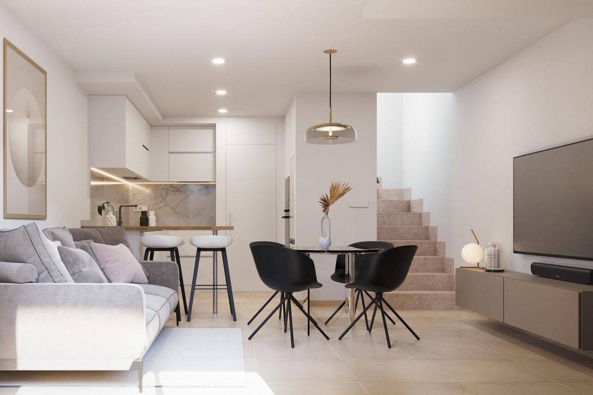 Living area in Torre Pacheco town house