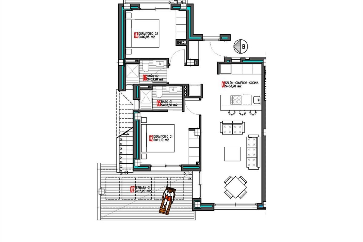 Entree van penthouse in Torrevieja