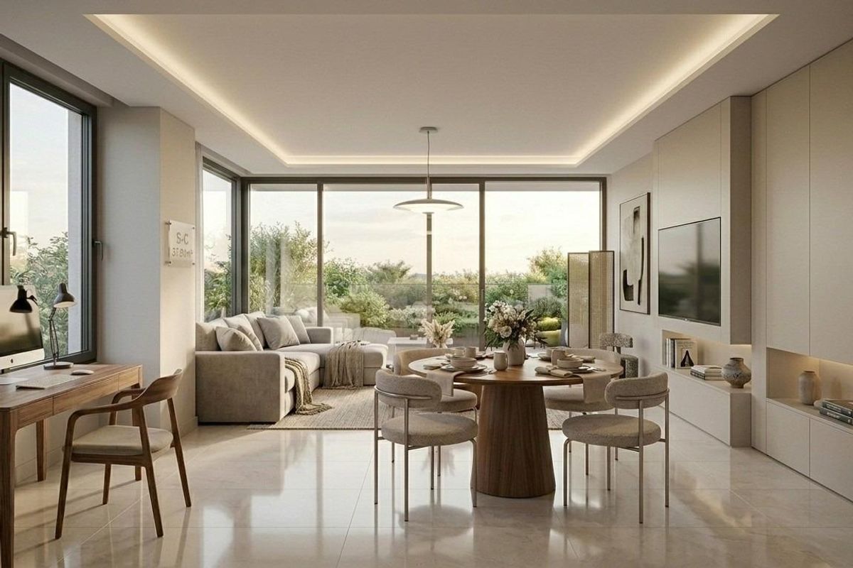 Badkamer met moderne afwerking in Mazarrón villa