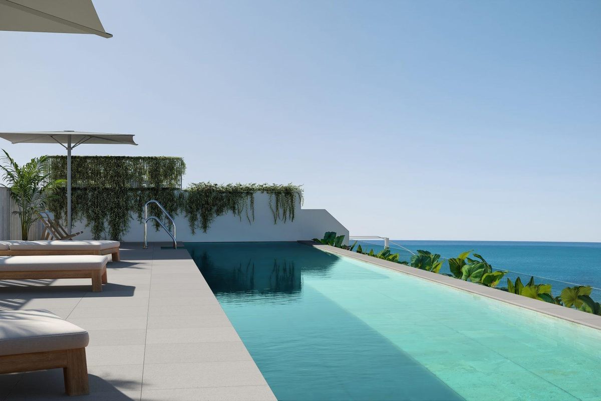 Moderne keuken in appartement Rincon