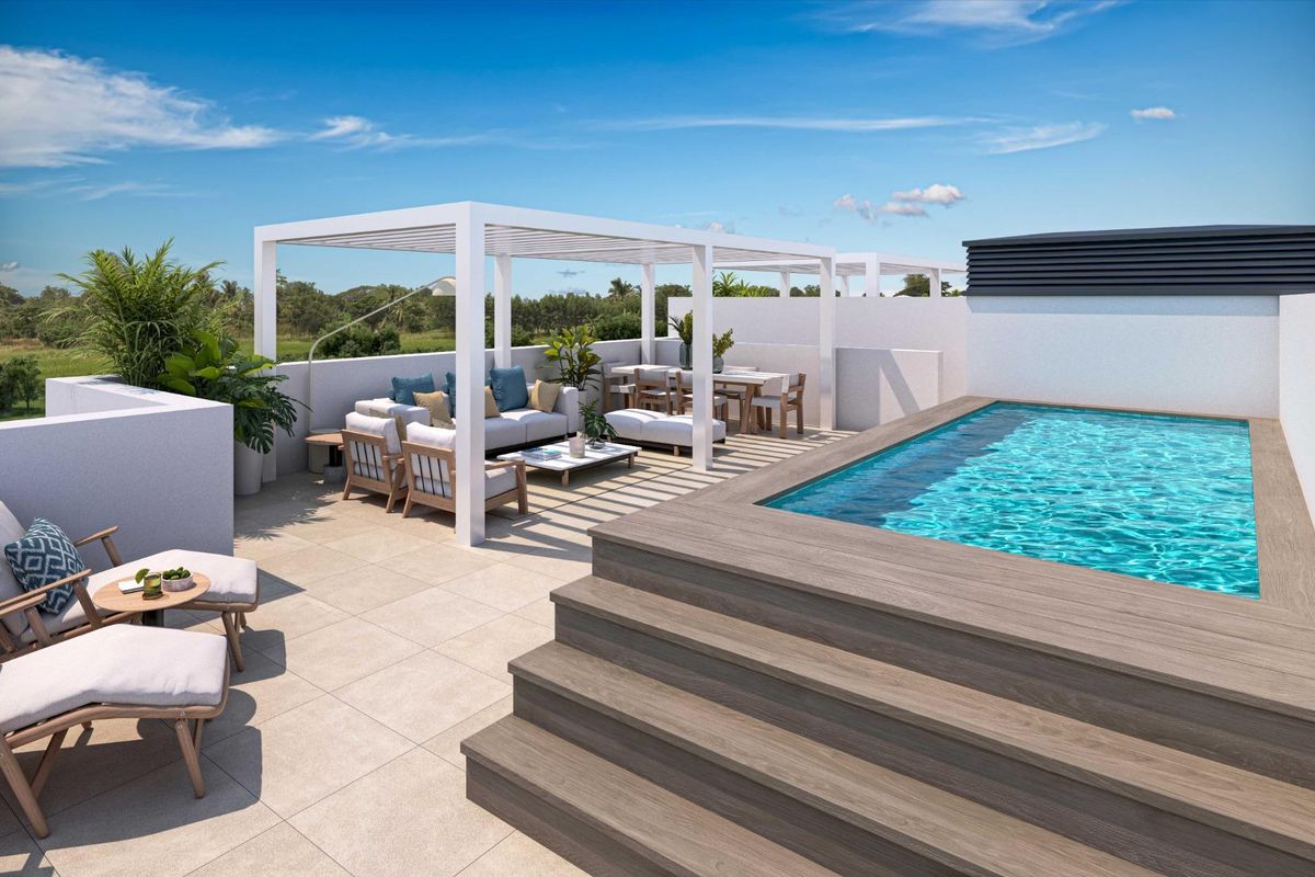 Penthouse exterior view in Estepona