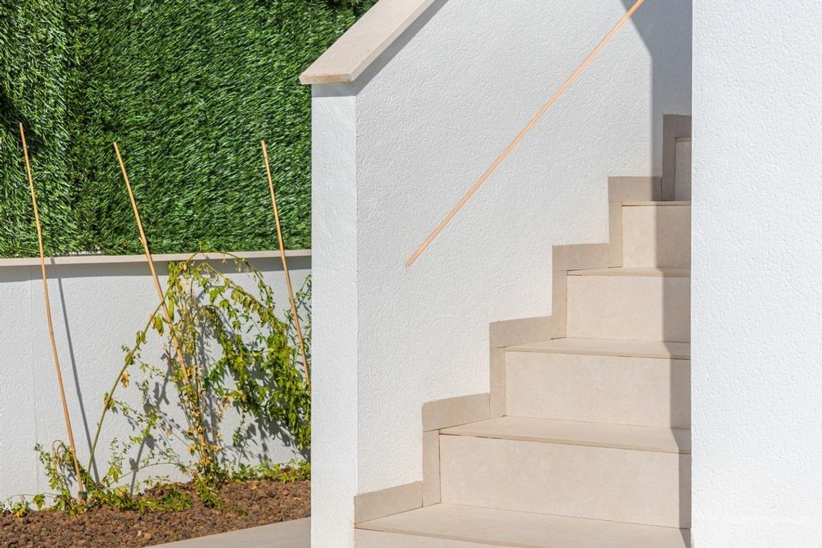 Villa facade with contemporary design