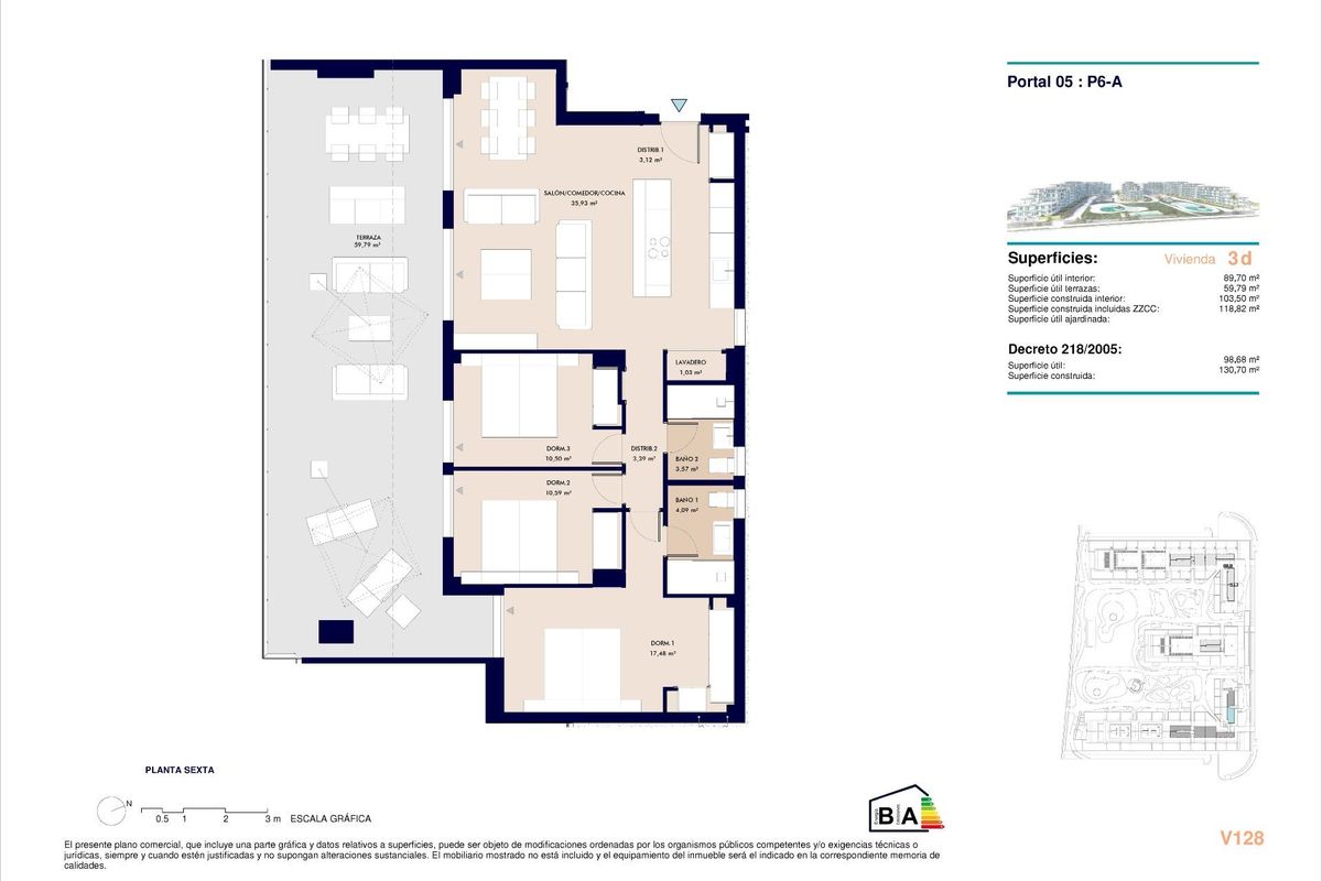 3-Bed Penthouse Almerimar Sea Views - Image 12