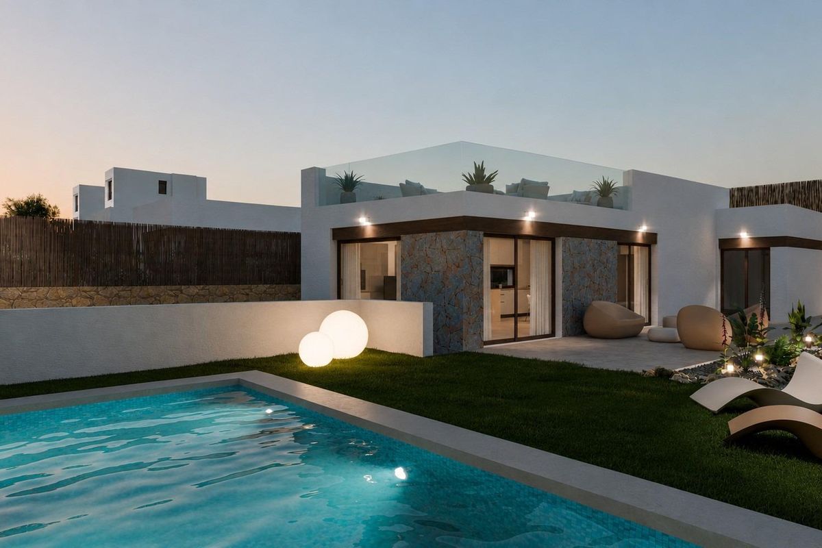 Wohnzimmer der Villa in Finestrat