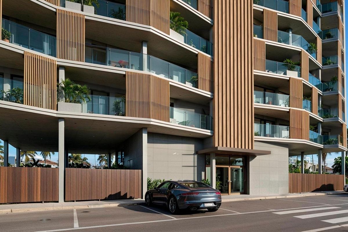 Moncofa apartman épület külső homlokzat